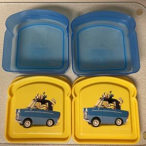 Kids Minion Blue and Yellow Sandwich Keeper Set